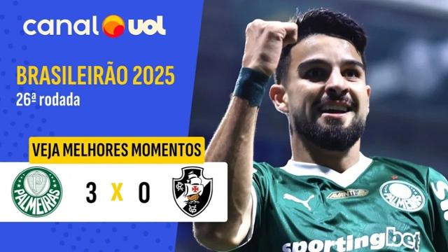 Palmeiras 3 x 0 Vasco - 26ª Rodada - Campeonato Brasileiro 2025 - 01/10 ...