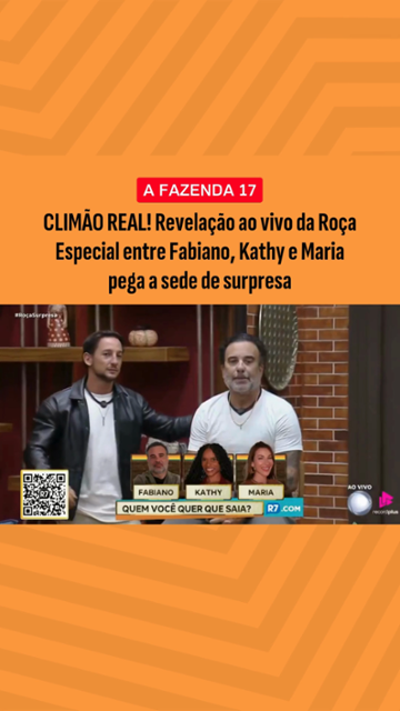 A FAZENDA 17: CLIMÃO REAL! Revelação ao vivo da Roça Especial entre ...