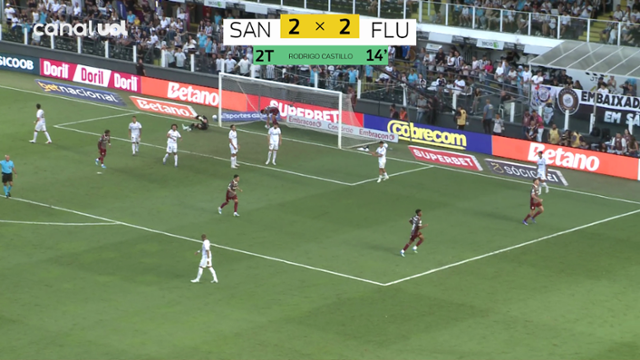Gol Rodrigo Castillo- Santos 2 X 2 Fluminense - Brasileirão 2026