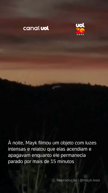 Vídeo de suposto OVNI no Paraná viraliza nas redes sociais