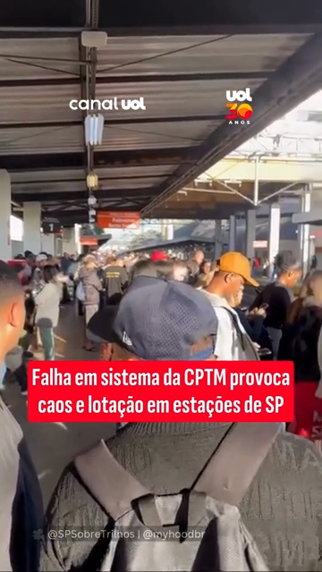 Falha em sistema da CPTM provoca caos e lotaçăo em estaçőes 