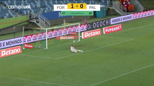 Gol Juan Miritello - Fortaleza 1 X 0 Palmeiras - Copa do Brasil