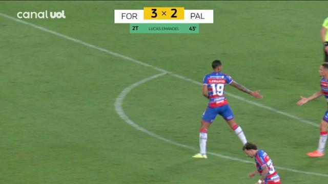 Gol Lucas Emanoel - Fortaleza 3 X 2 Palmeiras - Copa do Brasil