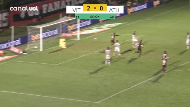 Gol Erick - Vitória 2 X 0 Athletico - Copa do Brasil