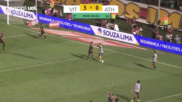 Gol Rene Sousa -Vitoria 3 X 0 Athletico - Copa do Brasil