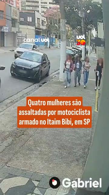 Quatro mulheres são assaltadas por motociclista armado no Itaim Bibi, em SP
