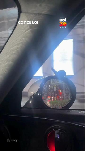 Turbo, é você? Caracol pega carona em retrovisor de carro durante tempestade na Rússia