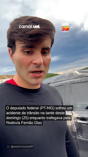 ?A gente reviveu?: deputado Pedro Rousseff fala sobre acidente de carro