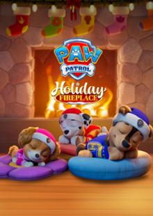 A Lareira de Natal da Patrulha Canina